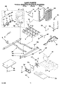 UNIT PARTS Diagram and Parts List for ED5CHQXTB00  Whirlpool Refrigerator