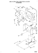 AIRFLOW AND CONTROL Diagram and Parts List for D40A3  Whirlpool Dehumidifier