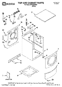 TOP AND CABINET PARTS Diagram and Parts List for MFW9600SQ0  Whirlpool Washer
