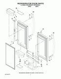 REFRIGERATOR DOOR PARTS Diagram and Parts List for KBFS22EWBL2  KitchenAid Refrigerator