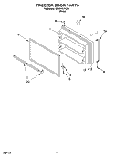 FREEZER DOOR, OPTIONAL Diagram and Parts List for GT9SHKXKQ00  Whirlpool Refrigerator