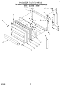 FREEZER DOOR Diagram and Parts List for KTRS22QDAL00  KitchenAid Refrigerator