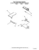 TOP VENTING PARTS Diagram and Parts List for KGSS907SBL03  KitchenAid Range