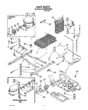 UNIT Diagram and Parts List for 8ED22DQXXN00  Whirlpool Refrigerator