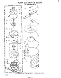 PUMP AND MOTOR Diagram and Parts List for SHU75010  Whirlpool Dishwasher