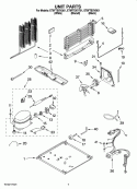 UNIT PARTS Diagram and Parts List for ET8FTEXVQ01  Whirlpool Refrigerator