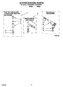 WATER SYSTEM PARTS, OPTIONAL PARTS (NOT INCLUDED) Diagram and Parts List for CAWS953RB1  Crosley Washer