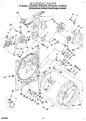 SECTION Diagram and Parts List for LEC7858AN2  Whirlpool Dryer