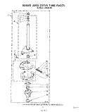 BRAKE AND DRIVE TUBE Diagram and Parts List for LA5530XTW0  Whirlpool Washer