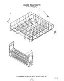 LOWER RACK Diagram and Parts List for 4KPDI620T0  KitchenAid Dishwasher