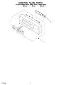 CONTROL PANEL Diagram and Parts List for KEBS277DBL12  KitchenAid Wall Oven