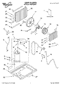 UNIT PARTS Diagram and Parts List for MACM122XK1  Whirlpool Air Conditioner