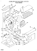 AIRFLOW AND CONTROL Diagram and Parts List for AR2400XA2  Whirlpool Air Conditioner