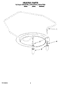 HEATER PARTS Diagram and Parts List for KUDK03FTWH2  KitchenAid Dishwasher