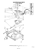 MACHINE BASE Diagram and Parts List for LA6055XSW2  Whirlpool Washer