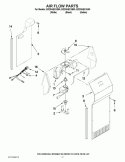 AIR FLOW PARTS Diagram and Parts List for ED2SHEXXB00  Whirlpool Refrigerator