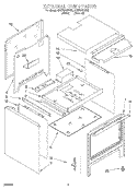EXTERNAL OVEN Diagram and Parts List for SF378PEWW0  Whirlpool Range