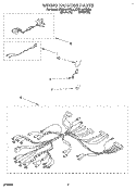 WIRING HARNESS Diagram and Parts List for KEBI141YWH4  KitchenAid Wall Oven