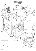 SECTION Diagram and Parts List for TEDL640BW1  Whirlpool Dryer