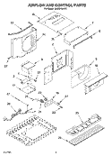 AIR FLOW AND CONTROL PARTS Diagram and Parts List for MACM124XK1  Whirlpool Air Conditioner