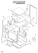 UPPER OVEN Diagram and Parts List for RB770PXBQ2  Whirlpool Wall Oven