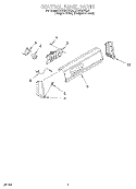 CONTROL PANEL Diagram and Parts List for KAWS977EQ0  KitchenAid Washer
