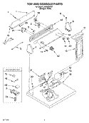 SECTION Diagram and Parts List for LEB6000KQ1  Whirlpool Dryer