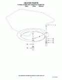 HEATER PARTS Diagram and Parts List for GU3000XTXQ3  Whirlpool Dishwasher