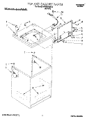TOP AND CABINET, LIT/OPTIONAL Diagram and Parts List for KAWE679BBL0  KitchenAid Washer