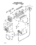 ICEMAKER Diagram and Parts List for KTRS20MXWH20  KitchenAid Refrigerator