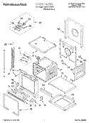 OVEN Diagram and Parts List for KEBS177DSS7  KitchenAid Wall Oven
