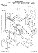 OVEN, LITERATURE Diagram and Parts List for GMC305PDB6  Whirlpool Microwave Oven Combo