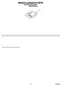 MISCELLANEOUS PARTS OPTIONAL PARTS (NOT INCLUDED) Diagram and Parts List for KUDL01ILBS0  KitchenAid Dishwasher
