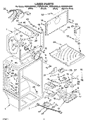 LINER PARTS Diagram and Parts List for KTRP22EKBL01  KitchenAid Refrigerator