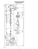GEARCASE Diagram and Parts List for LA6800XTF0  Whirlpool Washer