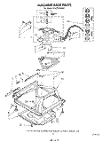 MACHINE BASE Diagram and Parts List for 3CA2781XSW0  Whirlpool Washer