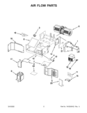 AIR FLOW PARTS Diagram and Parts List for YKHMS2040BS0  KitchenAid Microwave