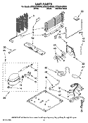UNIT PARTS Diagram and Parts List for MTB2254MRS00  Whirlpool Refrigerator
