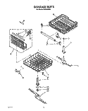 DISHRACK, LIT/OPTIONAL Diagram and Parts List for DU8530XX0  Whirlpool Dishwasher