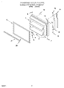 FREEZER DOOR, LIT/OPTIONAL Diagram and Parts List for KTRP18KDAL07  Whirlpool Refrigerator