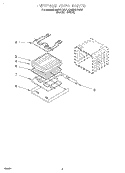 INTERNAL OVEN Diagram and Parts List for KEBI141DBL4  KitchenAid Wall Oven