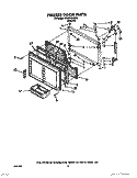 FREEZER DOOR Diagram and Parts List for ET25DMXXN00  Whirlpool Refrigerator