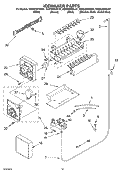 ICE MAKER, OPTIONAL Diagram and Parts List for KSRS25IKBL01  KitchenAid Refrigerator