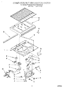 COMPARTMENT SEPARATOR Diagram and Parts List for ET20ZKXBN00  Whirlpool Refrigerator