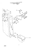 FREEZER LINER Diagram and Parts List for TS22AEXHW00  Whirlpool Refrigerator