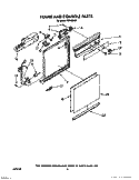FRAME AND CONSOLE Diagram and Parts List for WU1000X1  Roper Dishwasher
