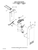 AIR FLOW PARTS Diagram and Parts List for GSC25C6EYB01  Whirlpool Refrigerator