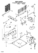 UNIT PARTS Diagram and Parts List for RT21LMXKQ04  Roper Refrigerator