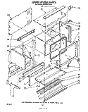 UPPER OVEN Diagram and Parts List for RE960PXKW1  Whirlpool Range
