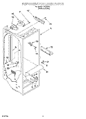 REFRIGERATOR LINER PARTS Diagram and Parts List for IHS226303  Inglis Refrigerator